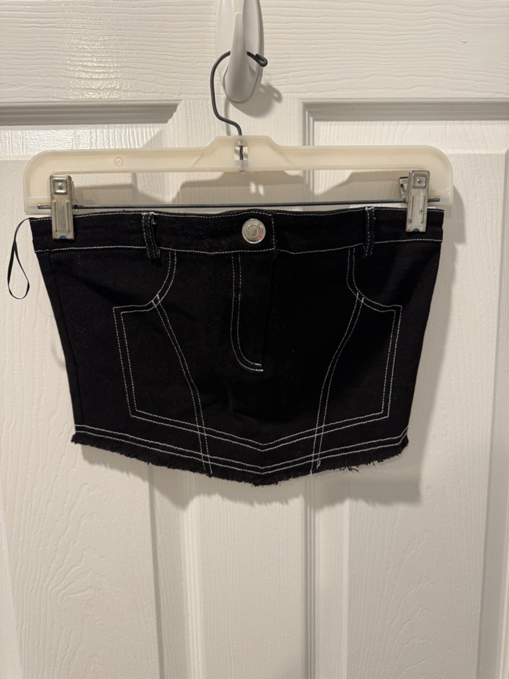 Strapless crop top
